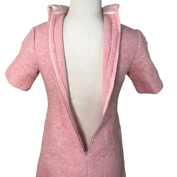 Vintage 60s Pink Boucle Dress and Jacket Set - Picture 8 of 12